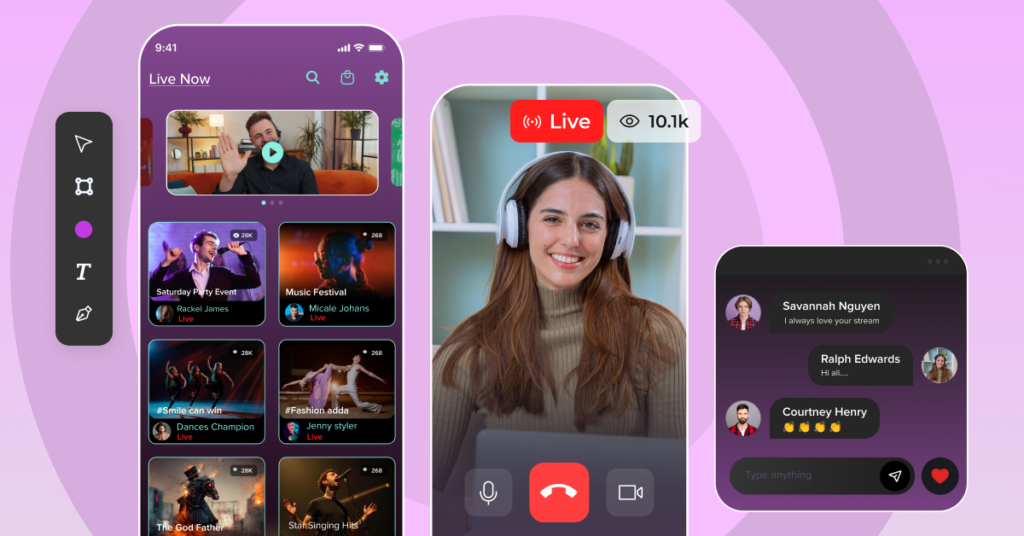  live streaming app 
