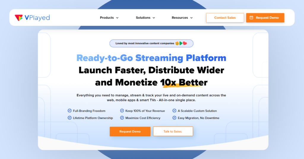 VPlayed - Live Streaming platform