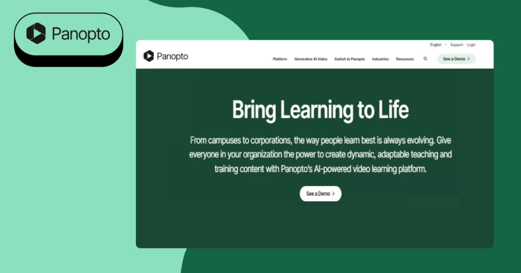 Video e-learning platform